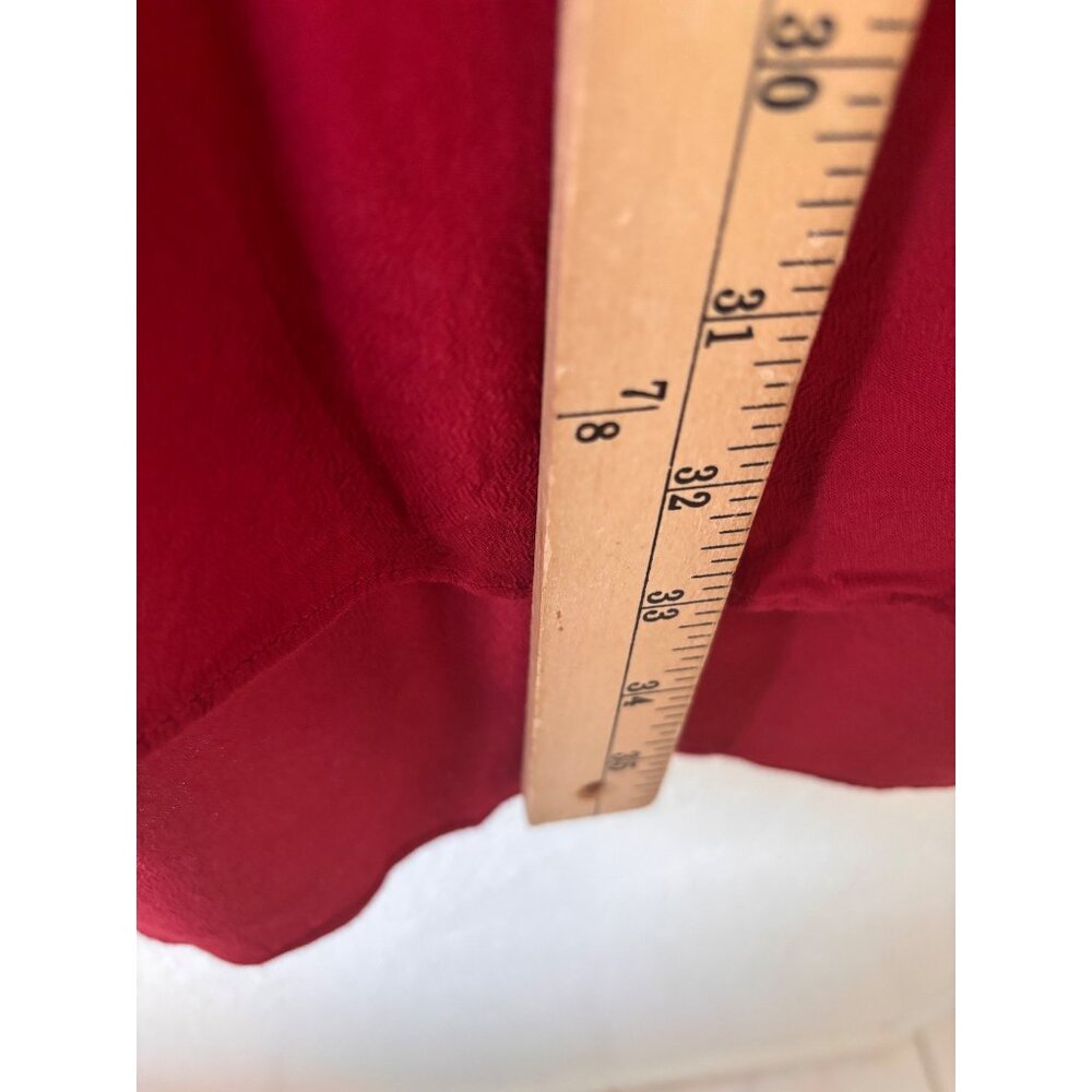 Madewell Bicoastal Tunic Dress Crimson Red Womens Oversized Relaxed Style M - Picture 8 of 9